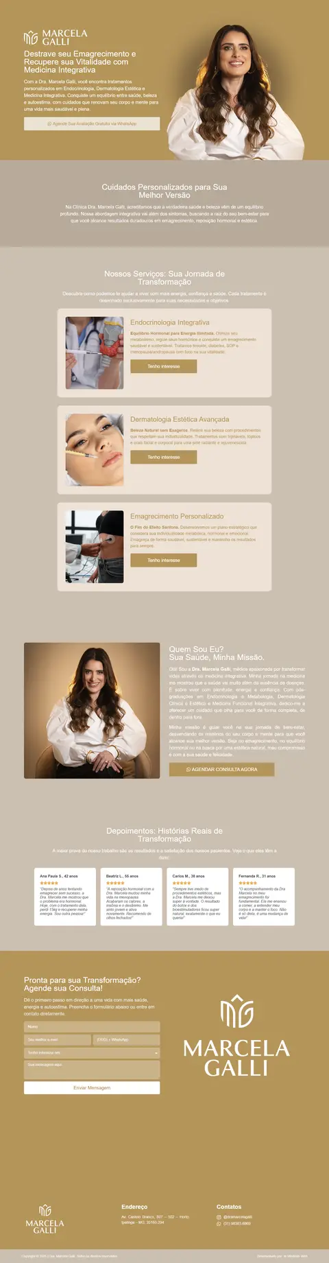 Site Dra. Marcela Galli