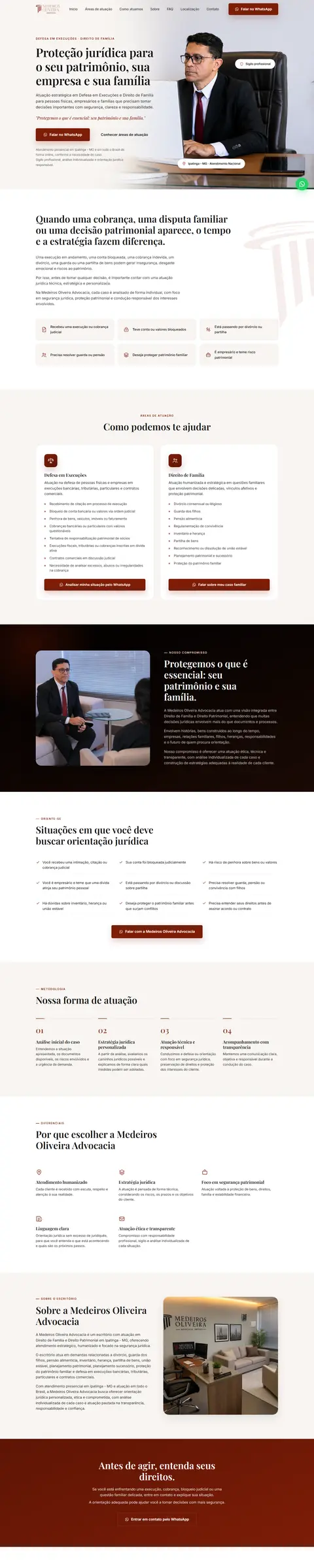 Site Medeiros Oliveira Advocacia